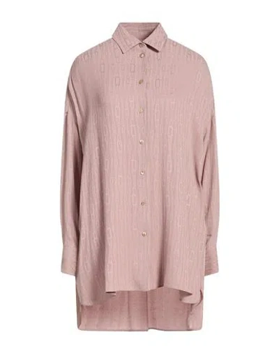 Agnona Woman Shirt Pink Size 0 Silk