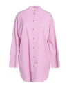 Agnona Woman Shirt Pink Size 4 Wool