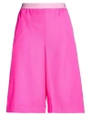 Agnona Woman Shorts & Bermuda Shorts Fuchsia Size 4 Wool In Brown