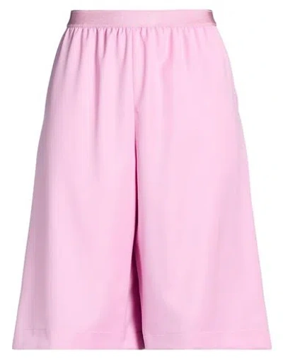 Agnona Woman Shorts & Bermuda Shorts Pink Size 6 Wool