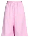 Agnona Woman Shorts & Bermuda Shorts Pink Size 6 Wool