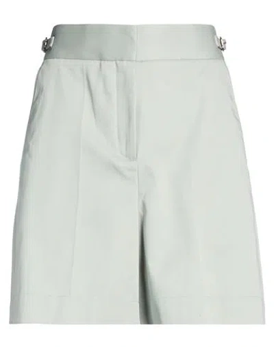 Agnona Woman Shorts & Bermuda Shorts Sage Green Size 4 Cotton, Elastane In Gray