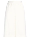 Agnona Wool Shorts In White