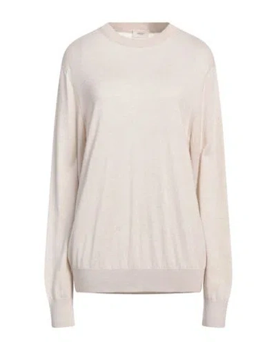 Agnona Woman Sweater Beige Size Xl Cashmere, Silk