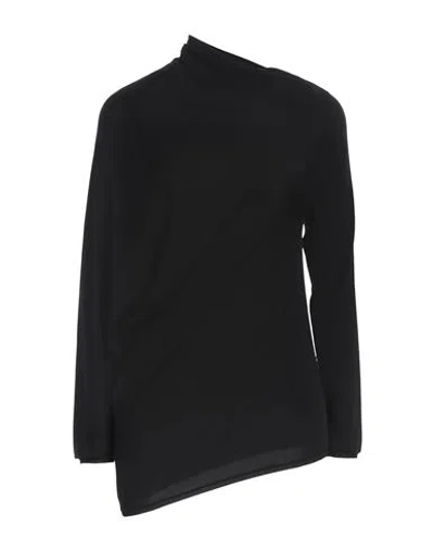 Agnona Woman Sweater Black Size L Wool, Silk