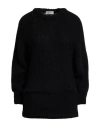 Agnona Woman Sweater Black Size M Wool, Cashmere In Black