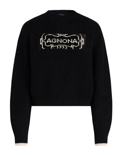 Agnona Woman Sweater Black Size S Cashmere