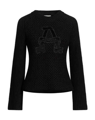 Agnona Woman Sweater Black Size S Cashmere