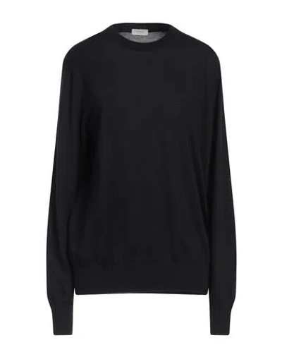 Agnona Woman Sweater Black Size Xl Cashmere, Silk