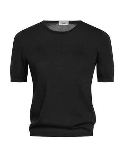 Agnona Woman Sweater Black Size Xl Cashmere, Wool, Silk