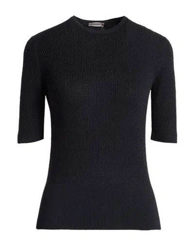 Agnona Woman Sweater Black Size Xl Cotton, Cashmere