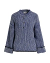 Agnona Woman Sweater Blue Size S Cashmere