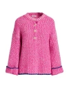 Agnona Woman Sweater Fuchsia Size S Cashmere In Pink