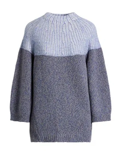 Agnona Woman Sweater Light Blue Size S Cashmere, Silk