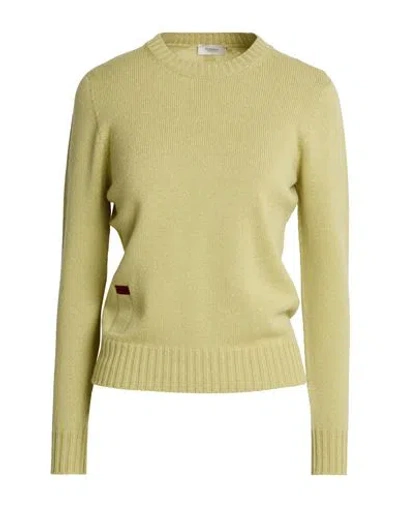 Agnona Woman Sweater Light Green Size M Cashmere, Calfskin