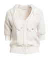 Agnona Woman Sweater Light Grey Size S Cashmere In White