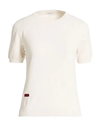 Agnona Woman Sweater Light Grey Size Xl Cotton, Cashmere In Black