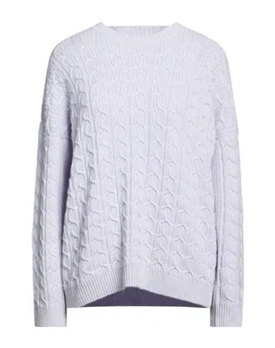 Agnona Woman Sweater Lilac Size L Cashmere In Multi