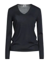 Agnona Woman Sweater Black Size Xl Cashmere, Wool, Silk In Black