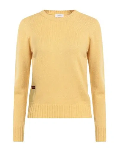 Agnona Woman Sweater Mustard Size Xl Cashmere In Yellow