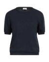 Agnona Woman Sweater Navy Size Xl Cotton, Cashmere