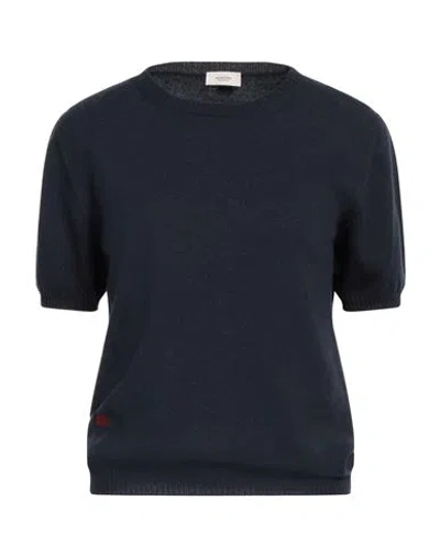 Agnona Woman Sweater Navy Size Xl Cotton, Cashmere