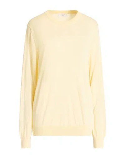 Agnona Woman Sweater Pastel Yellow Size M Cashmere, Silk