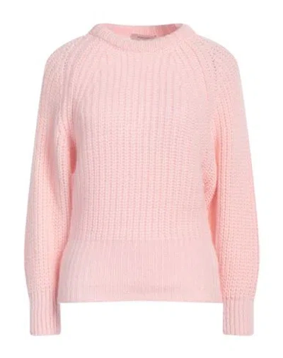 Agnona Woman Sweater Pink Size Xl Wool, Cashmere