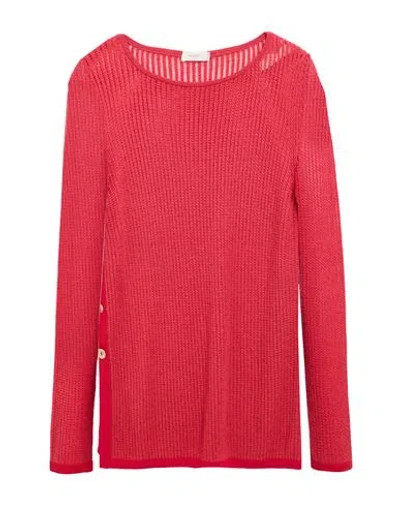 Agnona Woman Sweater Red Size M Cashmere, Silk
