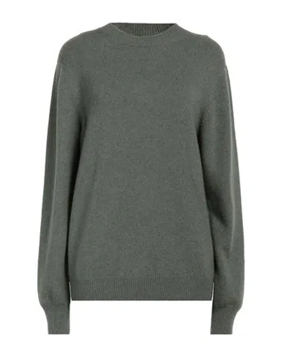 Agnona Woman Sweater Sage Green Size M Cashmere, Metal