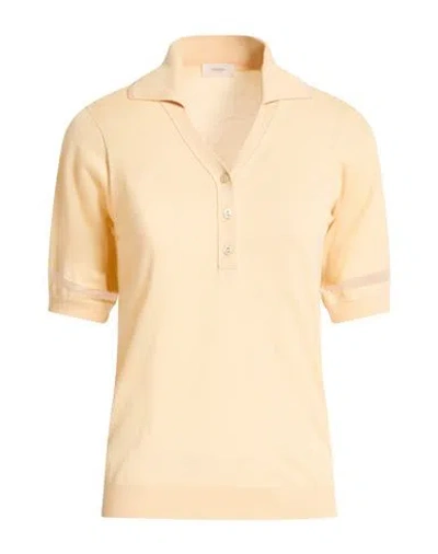 Agnona Woman Sweater Sand Size S Cashmere, Polyamide, Cupro In Neutral