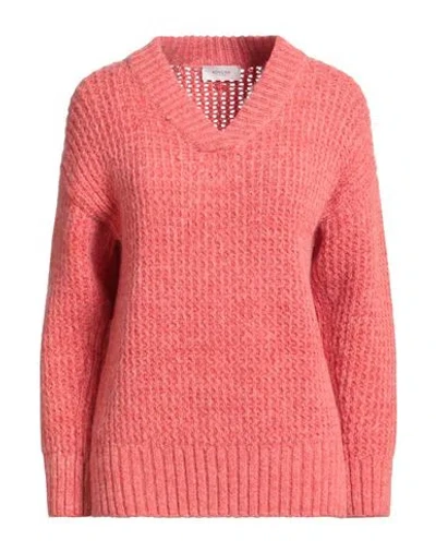 Agnona Woman Sweater Tomato Red Size Xl Cashmere, Wool
