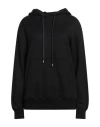 Agnona Woman Sweatshirt Black Size L Cotton, Silk In Black