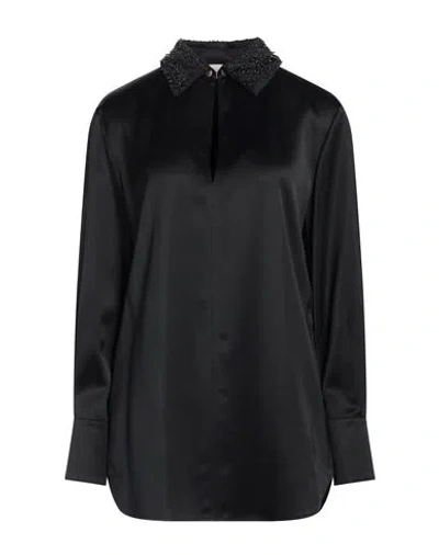 Agnona Woman Top Black Size 0 Viscose, Wool