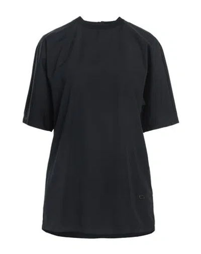 Agnona Woman Top Black Size 14 Cotton, Silk, Metal