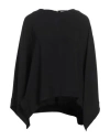 Agnona Woman Top Black Size 4 Viscose, Acetate