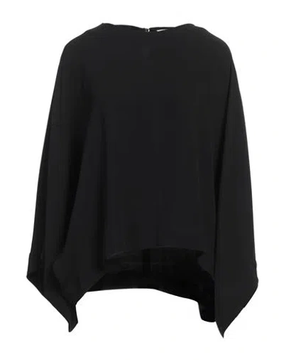 Agnona Woman Top Black Size 4 Viscose, Acetate