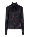 Agnona Woman Top Dark Purple Size 4 Viscose, Wool In Blue