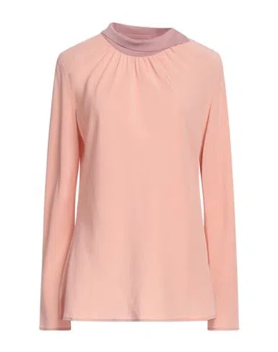 Agnona Woman Top Pink Size 8 Silk