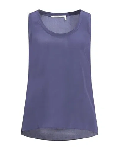 Agnona Woman Top Purple Size 4 Silk