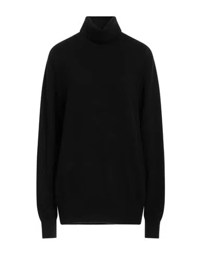 Agnona Woman Turtleneck Black Size L Cashmere In Black