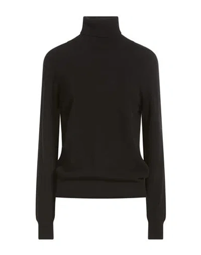 Agnona Woman Turtleneck Black Size S Cashmere, Metal