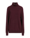 Agnona Woman Turtleneck Deep Purple Size Xl Cashmere