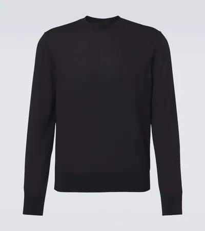 Agnona Wool And Cashmere Sweater In Black