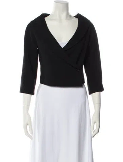 Pre-owned Agnona Wool Blazer In Black