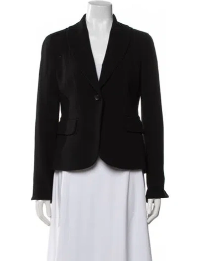 Pre-owned Agnona Wool Blazer In Black
