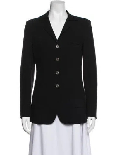 Pre-owned Agnona Wool Blazer In Black