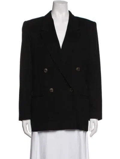 Pre-owned Agnona Wool Blazer In Black