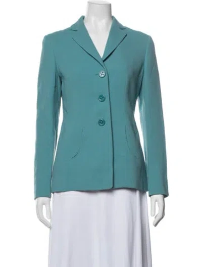 Pre-owned Agnona Wool Blazer In Blue