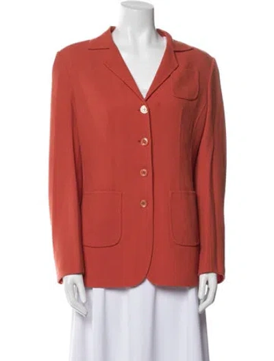 Pre-owned Agnona Wool Blazer In Orange